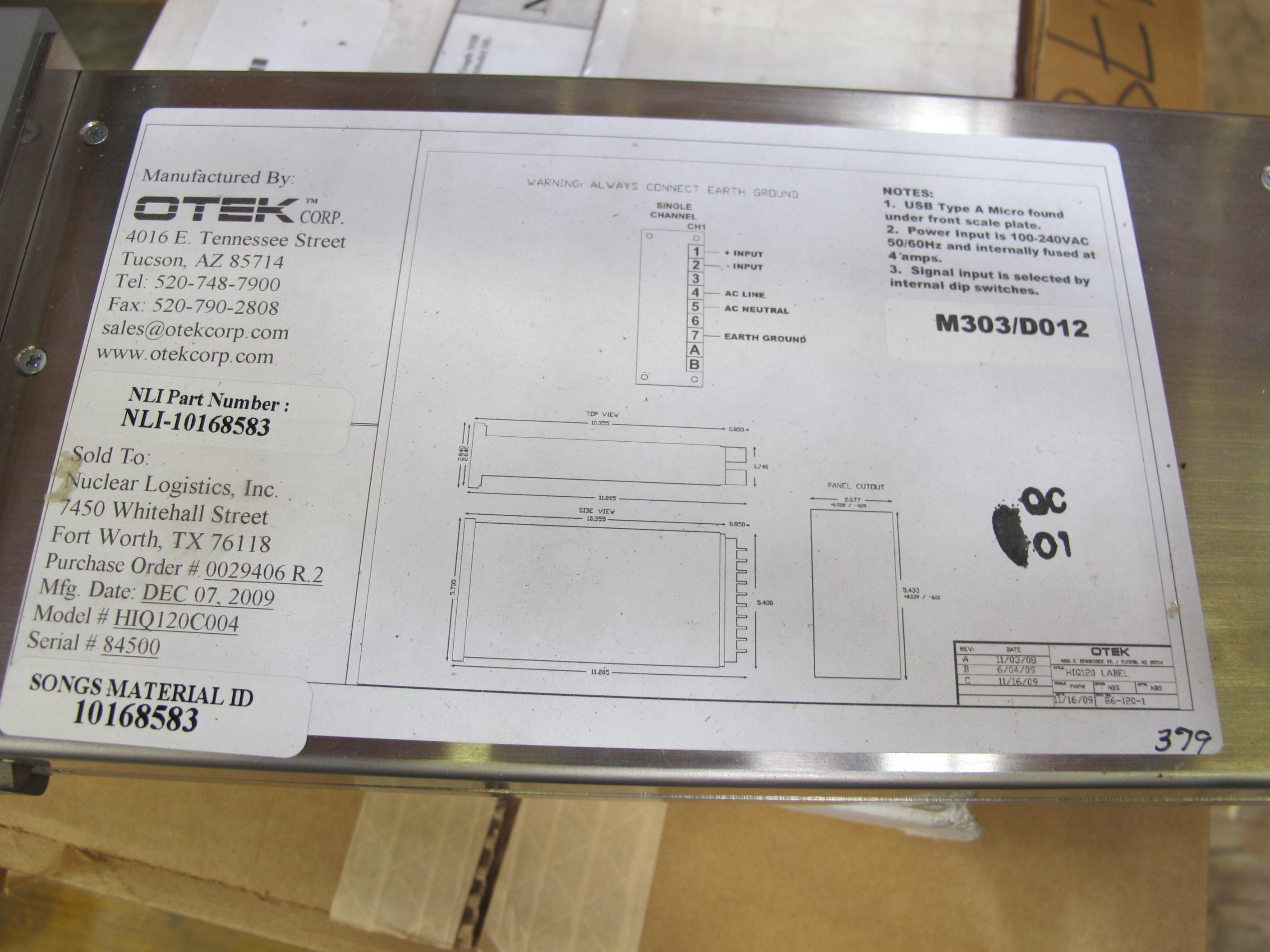 (17) INDICATORS, SINGLE BAR GRAPH NSR COLOR-K KIND. SINGLE DISPLAY TEK HI-Q120-C004 BAR GRAPH COLOR: K GRAY FOX REPLACEMENT FOR SIGMA METER SPEC SO23-924A-01. LOADING & HANDLING FEE $15-4635